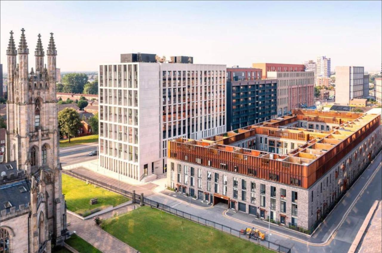 Luxury New Built Split-Level Flat With Rooftop Gardens Access Manchester Luaran gambar
